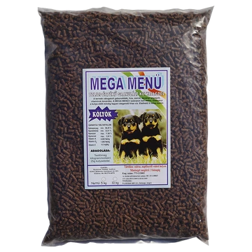 MEGA MENÜ KÖLYÖK teljes értékű granulált kutyaeledel 10kg