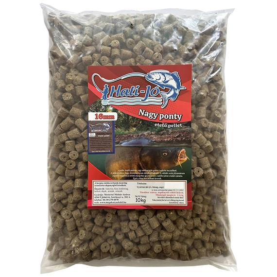 HALI-JÓ ETETŐ PELLET Fokhagymás 16mm  -10kg