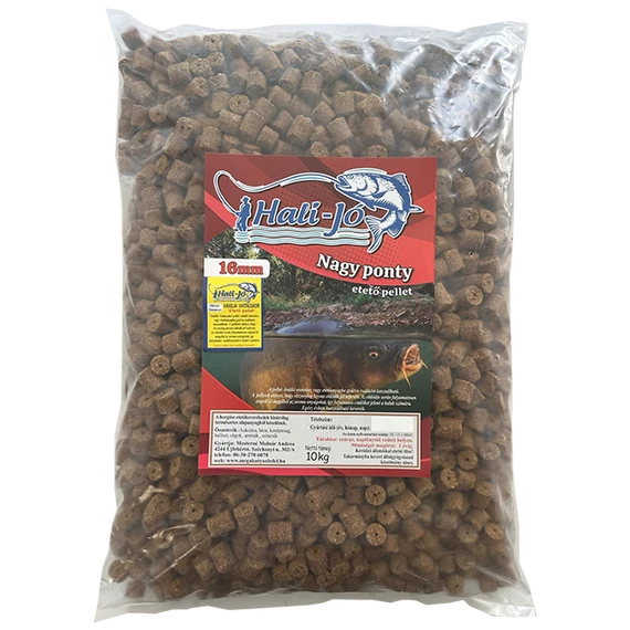 HALI-JÓ ETETŐ PELLET Vanilia-Vattacukor 16mm  -10kg